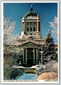 East Entrance Manitoba Legislature Winnipeg 1988 Klussendorf Lung Disease Cancel