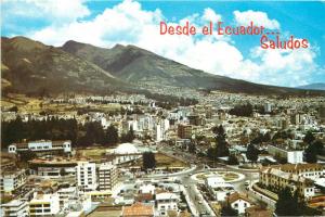 Ecuador Quito Patria Avenue and 12 de Octobre Avenue in modern City Quito