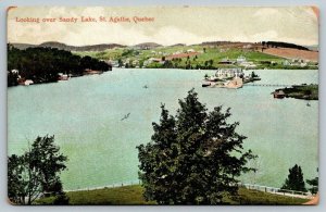 St. Agathe  Quebec  Canada  Sandy Lake   Postcard