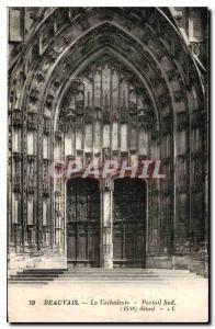 CPA Beauvais La Cathedrale Portail Sud 