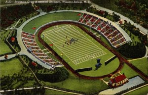North Carolina Winston Salem Bowman Gray Memorial Stadium Curteich