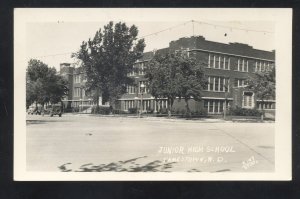 RPPC JAMESTOWN NORTH DAKOTA ND JUNIOR HIGH SCHOOL REAL PHOTO POSTCARD