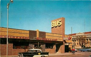 Autos Bus Continental Bus Terminal Wichita Falls Texas Postcard Mothershed 11771