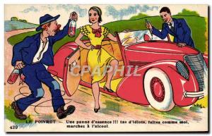 Old Postcard Fancy Automobile Boozer Alcohol