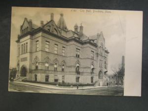 Brockton MA City Hall c1910 Postcard
