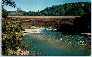 Postcard - Old Bridgeport Covered Bridge - Penn Valley, California