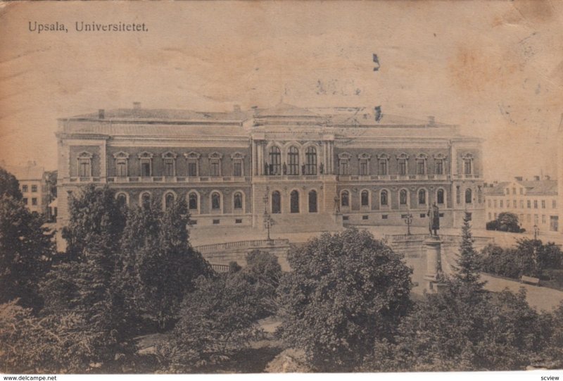 UPSALA, Sweden, 1900-1910s; Universitetet