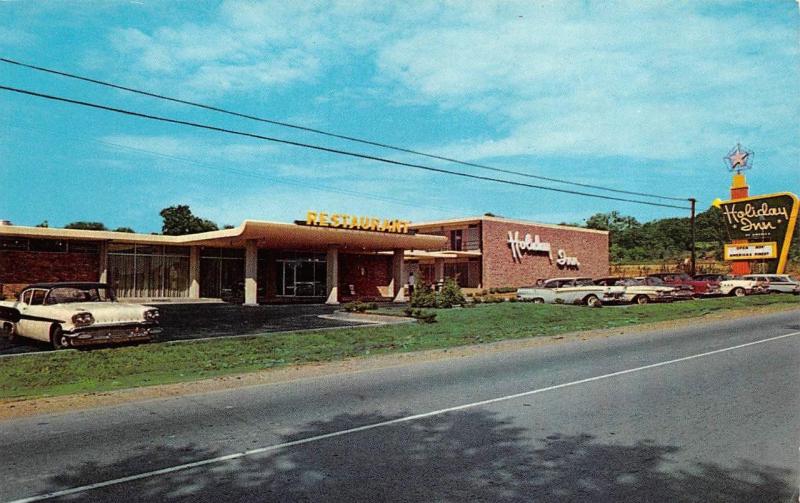 TN, Tennessee HOLIDAY INN Nashville-Southeast ROADSIDE 50's Cars Chrome Postcard