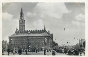 Lot of 6 real photo postcards 1940`s Denmark Copenhagen architecture castle