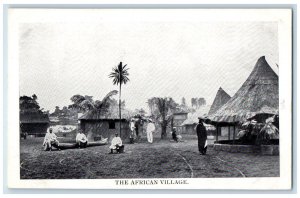 1909 The African Village Royal Agricultural Hall Stamp Unposted Postcard