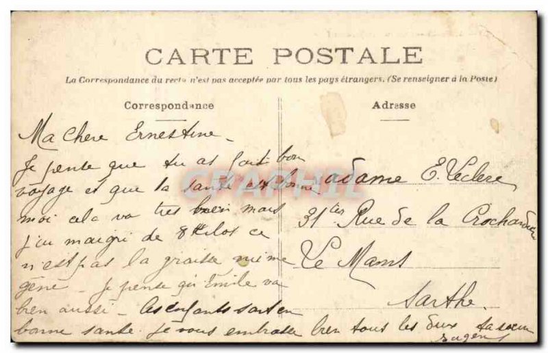 Old Postcard Angers 135th Army Barracks Desjardins