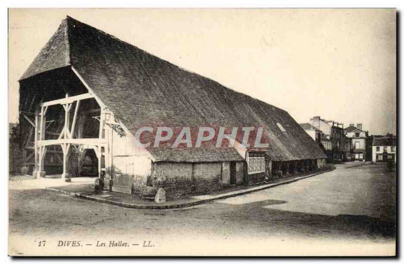 Old Postcard Dives Les Halles