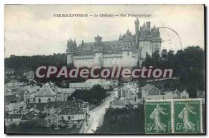 Old Postcard Pierrefonds Chateau Panoramic