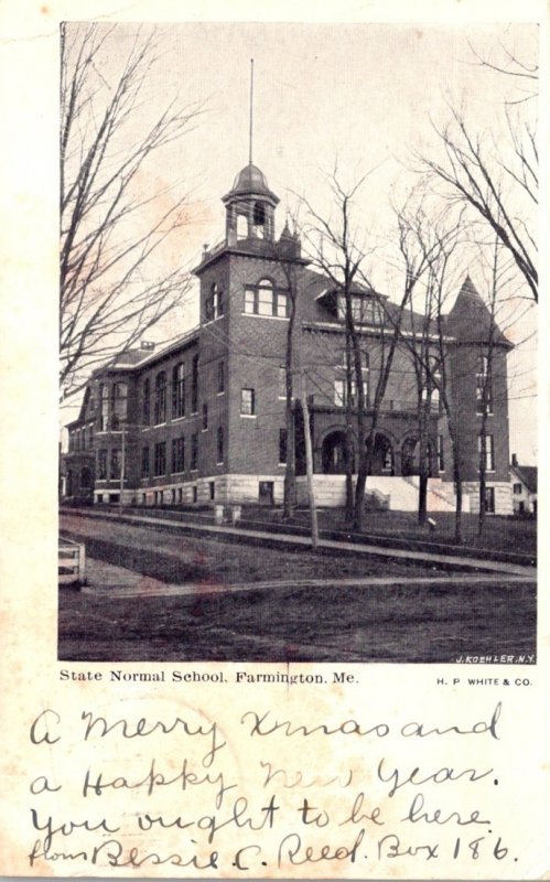 Maine Farmington State Normal School 1906