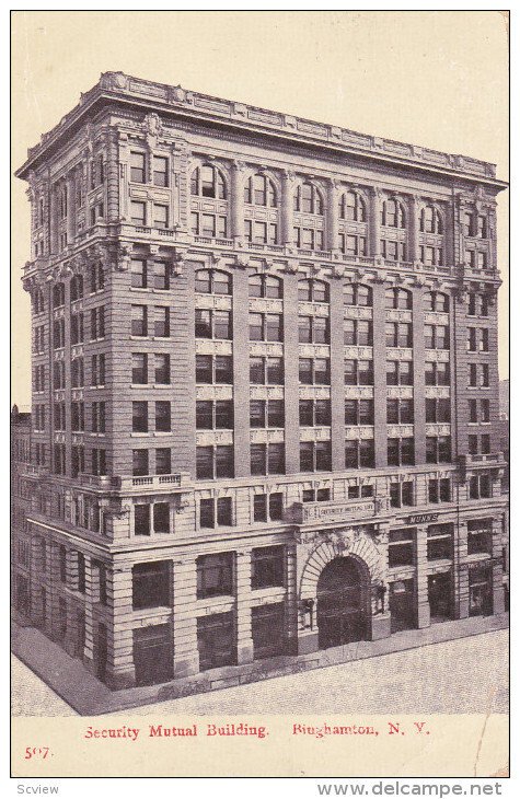 BIUGHAMTON, New York, 1900-1910's; Security Mutual Building