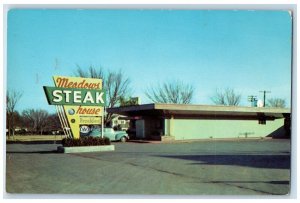 c1950's Meadows Steak House Oklahoma City Oklahoma OK Vintage Postcard 