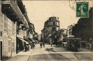 CPA AIX-les-BAINS Les Rues de Geneve et du Casino (1191079)