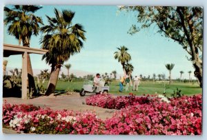 c1960 Palm Springs California CA Postcard Tamarisk Country Club Midwinter Scene
