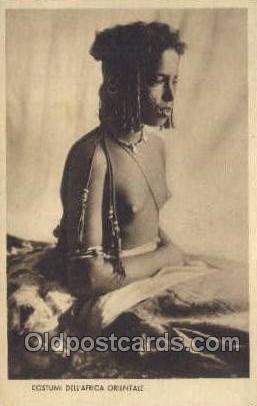Costumi Africa Orientale African Nude Unused 