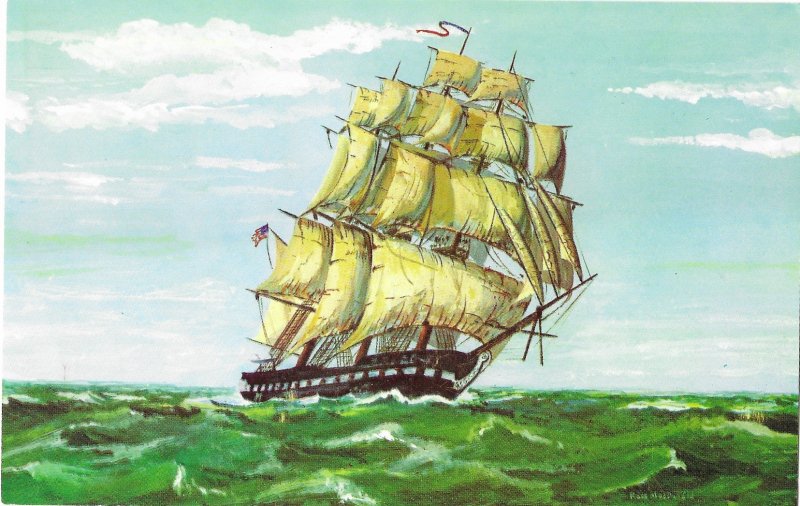 USS Constitution Frigate Ship Launched in Boston 1797