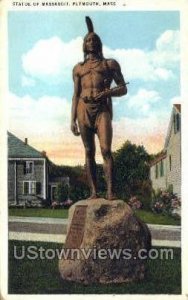 Statue of Massasoit - Plymouth, Massachusetts MA  