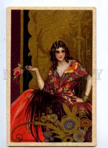 245344 ART DECO Coloful Belle Woman by BUSI Vintage DEGAMI PC