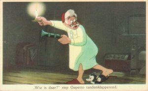 Walt Disney Pinocchio Gepetto Figaro Vintage Postcard 07.81