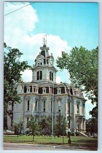 Bloomfield Iowa IA Postcard Davis County Court House Building c1960's Vintage