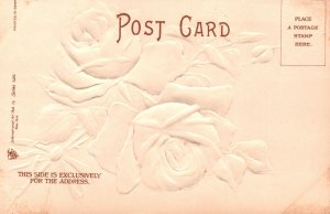 Vintage Postcard I Wish You A Happy Birthday Rose Flower Bouquet Natal Day Greet 