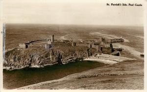 Real Photo Postcard; St. Patrick's Isle, Peel Castle, Isle of Man, Irish Sea UK