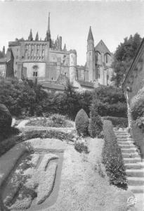 BR18050 Les jardins et les Remparts Logis Tiphaine Le Mont Saint Michel  france