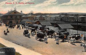 Panama Railroad Station, Panama, Early Postcard