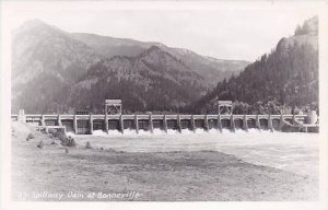 Oregon Bonneville Spillway Dam Real Photo RPPC