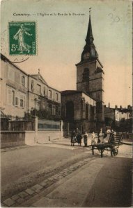 CPA COMMERCY - L'Eglise et la Rue de la Paroisse (125789)