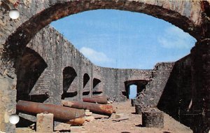Open Air Cannon Alley, King Henry Christophe's Citadel Haiti Unused two punch...
