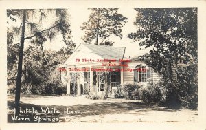 GA, Warm Springs, Georgia, RPPC, Little White House, Exterior View, Photo