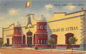 Juarez Mexico 1941 Postcard The Jail Entrance