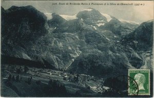 CPA Route de Brides-les-Bains a Pralognan et le Dome de Chasseforet (1194780)