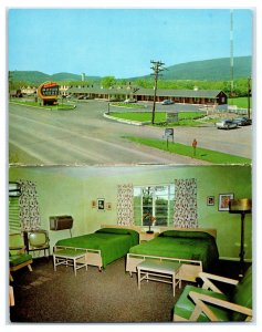 Postcard Roll Arena Restaurant & Motor Lodge, Bedford PA - folding pc M4