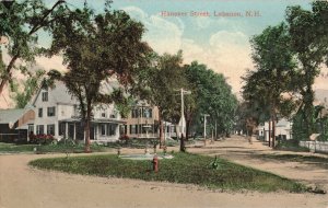 Hanover Street Lebanon N.H. c.1909 Postcard A226