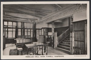 Hampshire Postcard - Panelled Hall, Avon Tyrrell   BH2237