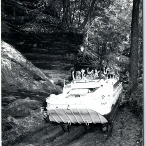 c1950s Lake Delton, Wis RPPC Barbara Duck Boat Lost Canyon Full Tourists WI A70