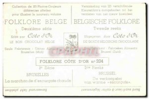 Folklore Belgian picture Cote d & # 39or Brussels The market for hot & # 39es...