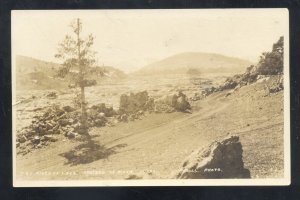 RPPC CRATERS OF THE MOON IDAHO RIVER OF LAVA VINTAGE REAL PHOTO POSTCARD