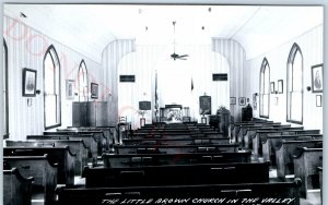 c1950s Nashua IA RPPC Little Brown Church in Valley Real Photo Postcard Vtg A107