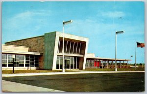 Vtg Indiana IN Glass House Restaurants Toll Road 1950s View Postcard