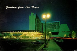 Nevada Las Vegas The MGM Grand Hotel At Night 1976