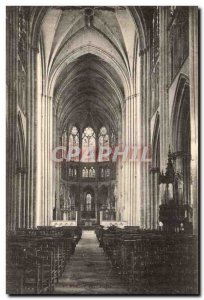 Troyes Old Postcard The cathedral