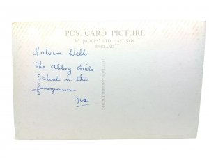 The Abbey Girls School Malvern Wells Worcs Vintage RP Postcard 1962