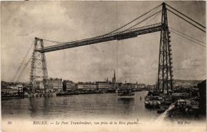 CPA ROUEN-Le Pont Transbordeur vue prisede la Rive gauche (269292)